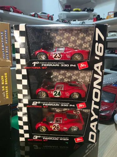 3 Miniaturas 1:43 brumm 1, 2 e 3 lugar kit raro