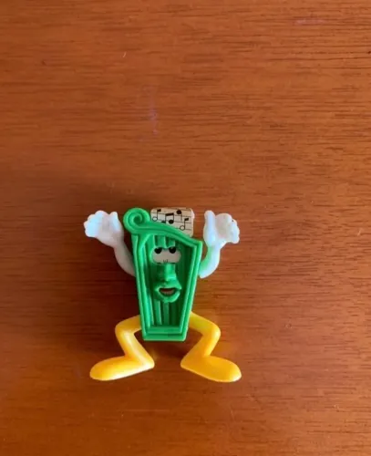 Coleção instrumentos musicais kinder ovo arpa verde n81