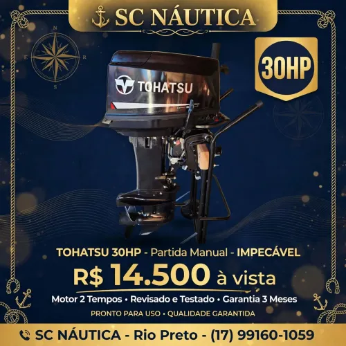 Motor de Popa 30 HP partida manual 2025