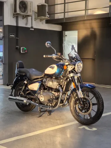 Super Meteor 650cc Celestial Blue - Duvallyer Rodrigues - 21 9 9271 71 82 - Royal Enfield