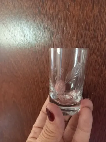 Taças de Licor em cristal lapidado