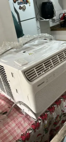 Ar Condicionado Janela Hisense Eletrônico Wi-fi 7.500 Branco 220v