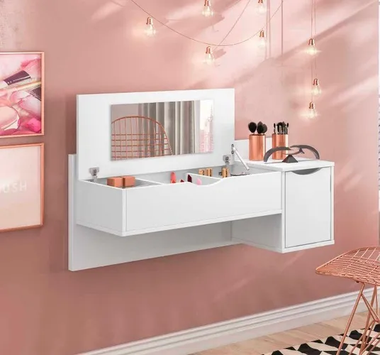 Penteadeira Camarim Bancada Blush Agt - Entrega Rápida