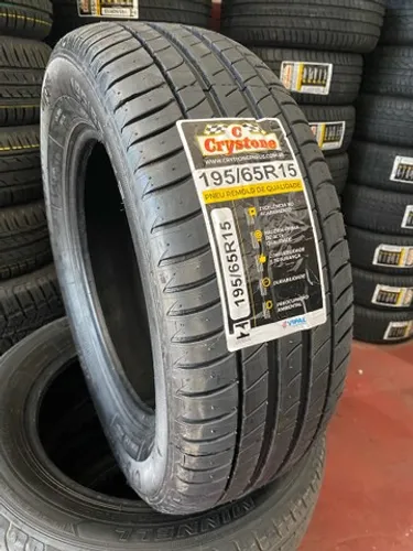 Pneu 195/65/15 Crystone remolde (instalação grátis)