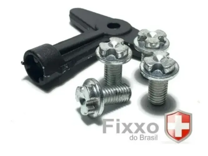 Kit com Chave e Parafusos Anti-Furto para Calotas de Rodas Linha Renault_Aceito Cartão