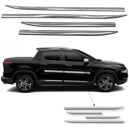 Cromados Fiat Toro - Frisos / Estribos / Santo Antônio / Maçanetas / Retrovisores /Pestana