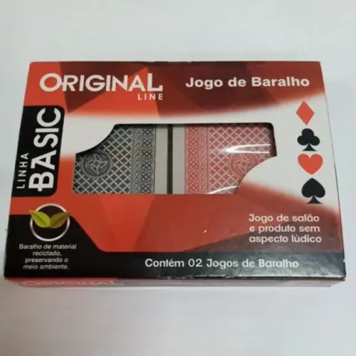Jogo com 2 Baralhos Original Linha Basic