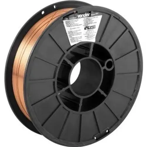 Arame MIG/MAG 0,8 mm, carretel plástico com 5 kg, Vonder