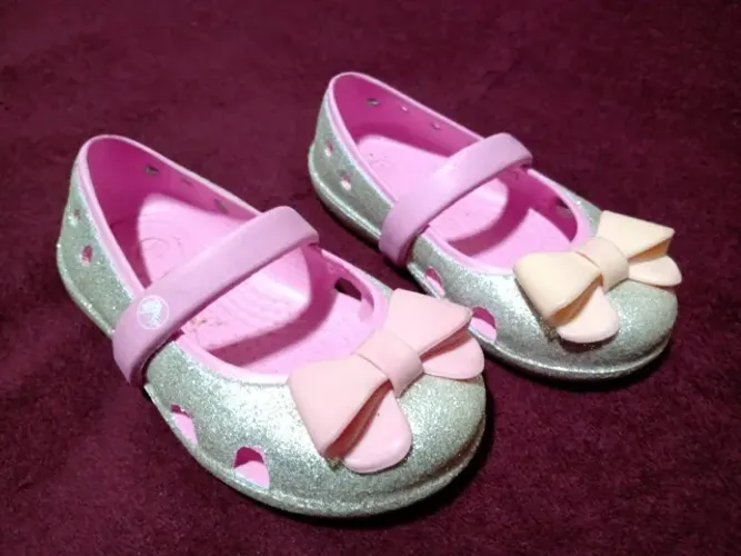 Sapatilha Kids Crocs Glitter Rosa - num 24 (c7)