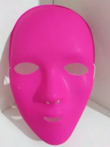 Máscara Rosa Feminina Nova Fantasia Baile Festa Carnaval