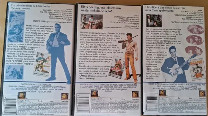 Elvis VHS - Box 20th Century Fox + Box Paramount