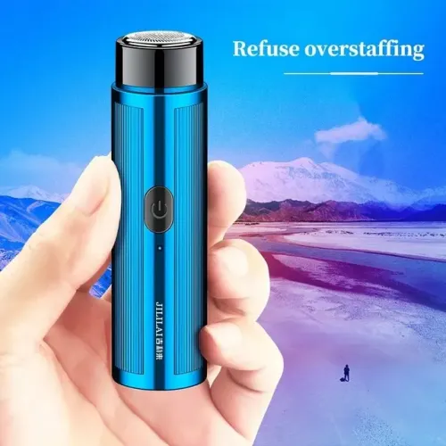 Barbeador Recarregável USB Portátil Elétrico Pequeno e Leve