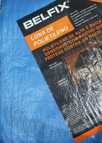 Lona De Polietileno Belfix 100 Micra C/ilhos 10x8m 69000