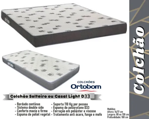 quarto colchao casal ortobom D33