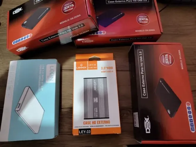 Case HD ou SSD 2.5 Diversos Modelos (Novas), A Partir de R$ 29,99 - Aceito Cartão/Pix.