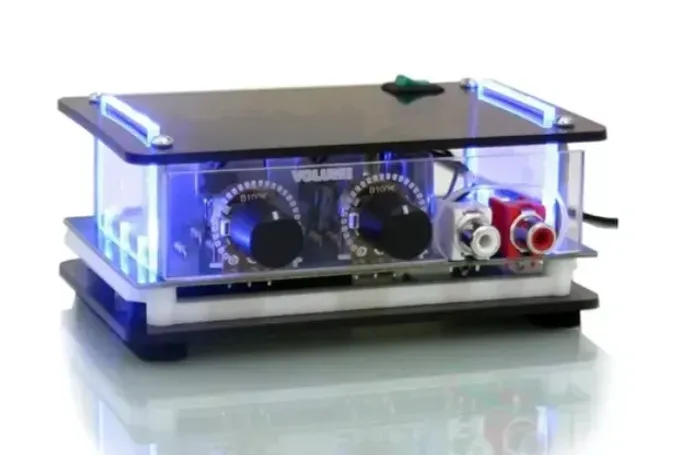 mini amplificador potência de som áudio
