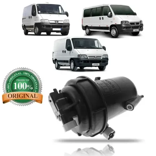 SUPORTE FILTRO COMBUSTÍVEL COM COPO ORIGINAL FIAT DUCATO  JUMPER BOXER 2.3 2010  A 2017