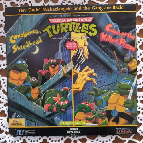Laser Disk Tartarugas Ninja Teenage Mutant 2 episódios