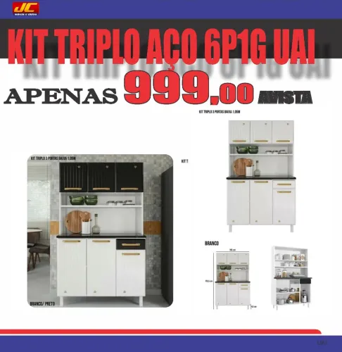 KIT TRIPLO AÇO 