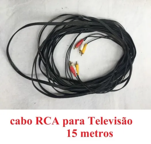 Cabo RCA para smart TV - extensão para imagem e video de projetor