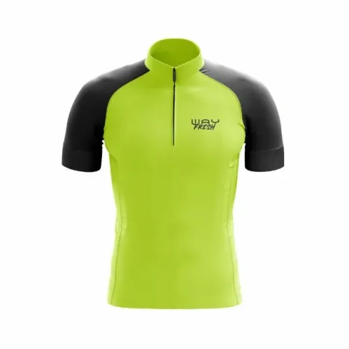 Camisa de Ciclismo Masculina Way Fresh Verde Limão (Pouco Uso)