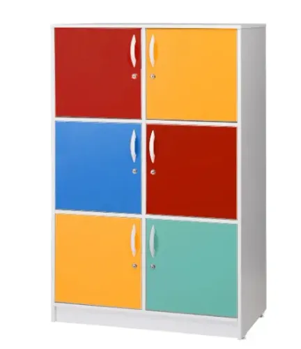 Escaninho 6 Portas Coloridas