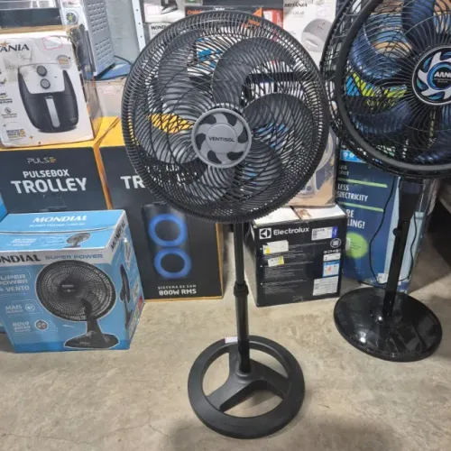Ventilador Ventisol Turbo - 40cm, Coluna, Preto | 220V