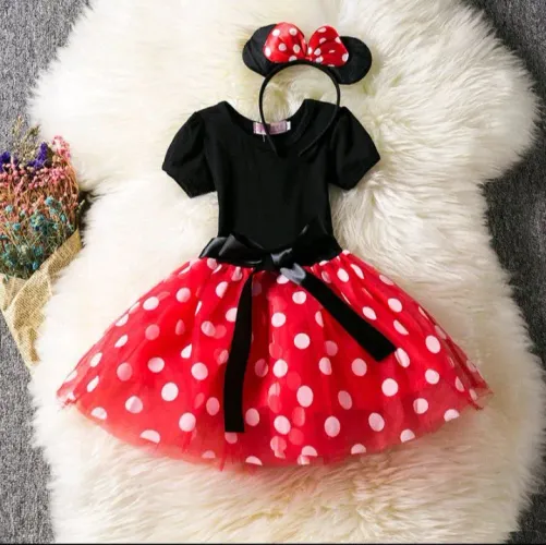 Fantasia vestido minnie com tiara