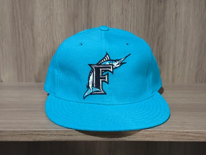 Boné Florida Marlins Original Azul Anos 90 (Made in USA)