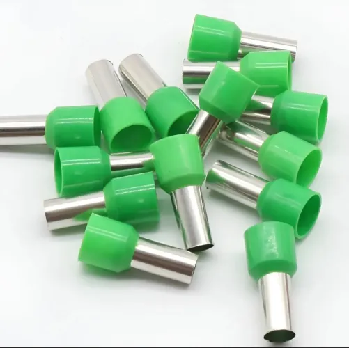 Terminal tubular 6mm E6012 verde, 100 unidades.
