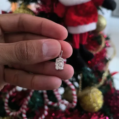 Pingente de prata legítima, face, pronta entrega, entrega em até 12 horas