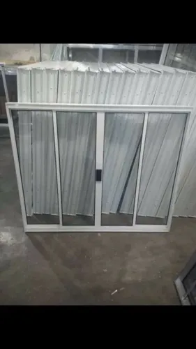 Janela de Alumínio 4 folhas 100x120 alumínio branco direto da fábrica