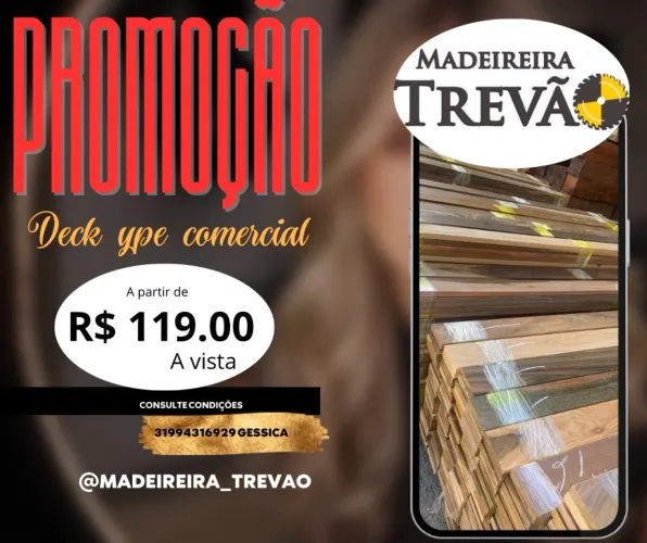 Promoção Deck Ypê Comercial - Madeira Trevão