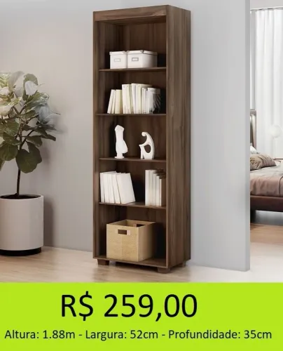 LIvreiro super prático a pronta entrega