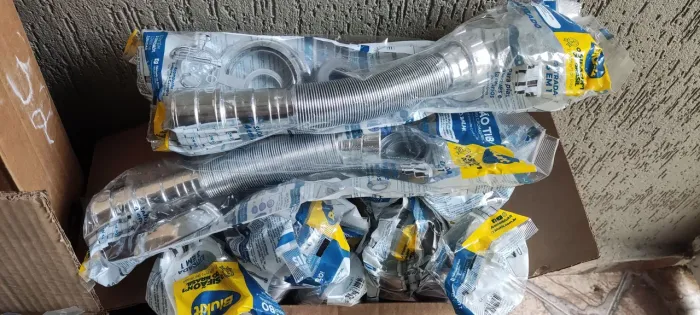 Sifão tubo extensivo universal com canopla cromado blukit ( Unidade )