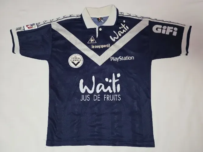 Linda e Rara Camisa de Jogo do Bordeaux 1997 Le Coq Sportif #10 Ricardinho futebol