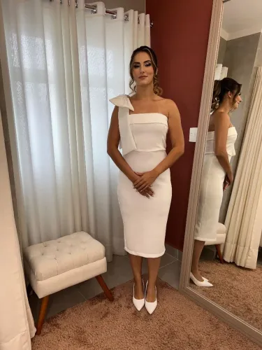 Vestido de Noiva Civil 