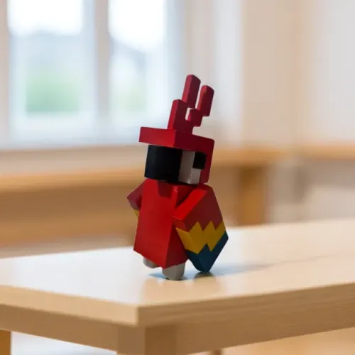 Boneco Papagaio Minecraft