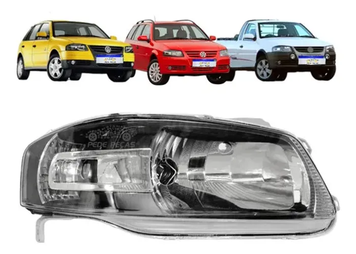 Farol Vw Gol Saveiro Parati G4 2006 2007 2008 2009 A 2013 Ld
