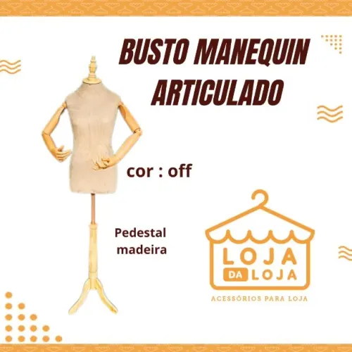 MANEQUIM BUSTO ARTICULADO