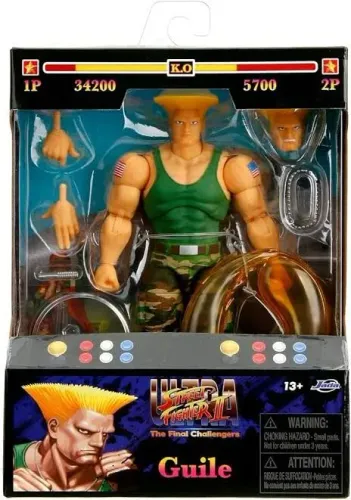 Boneco de ação Street Fighter II - Guile - Jada