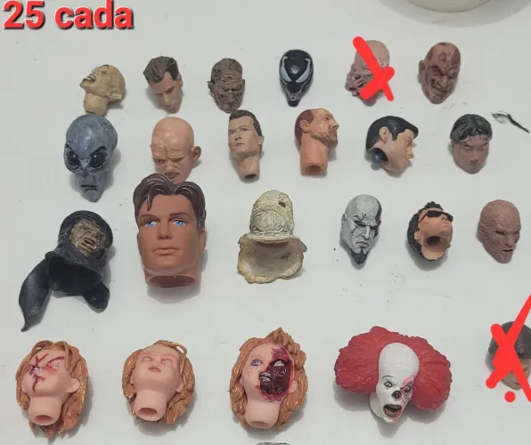 Acessorios para bonecos Cabeças capas cintos bolsa chapeu action figure