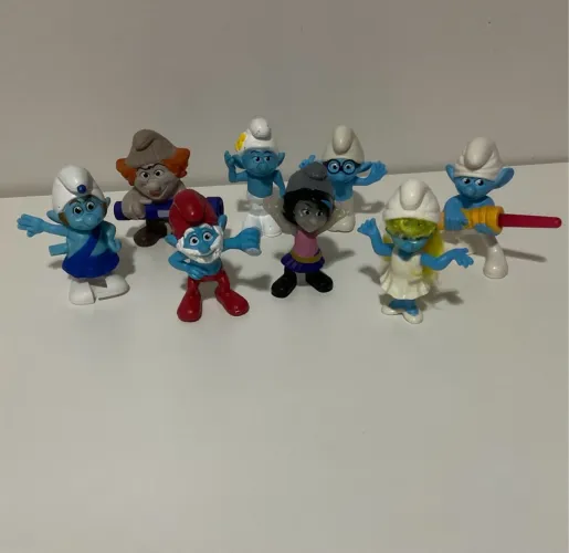 Brinquedos McDonalds Coleção Smurfs 2013