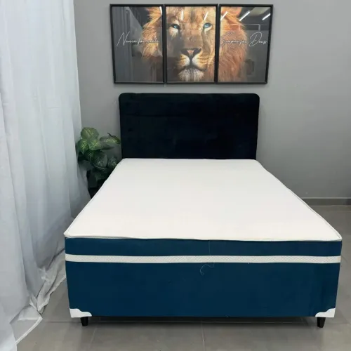 Cama Box Alto Nivel Casal com Molas Ensacadas 138x188x60cm- Produto Novo 
