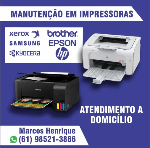 Manutenção de Impressoras - Atendimento a Domicílio