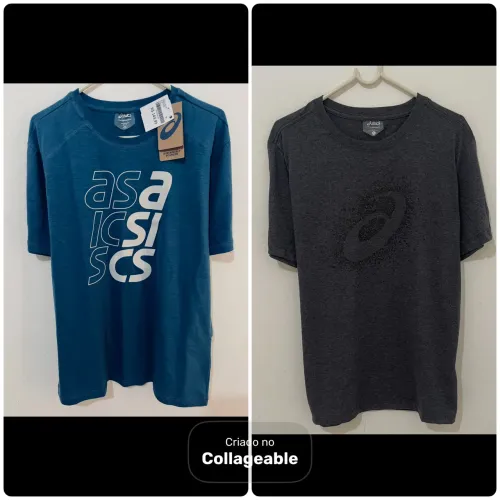 T-shirts Asics originais P M G novas nunca usadas