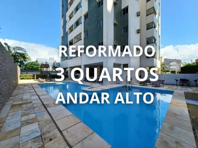 Reformado - Apartamento 3 quartos em Candeias com suíte, andar alto - Edf. Jequitiba I