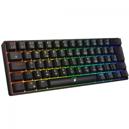 Teclado Mecânico Gamer, RGB, 60%, Switch Red, ABNT2