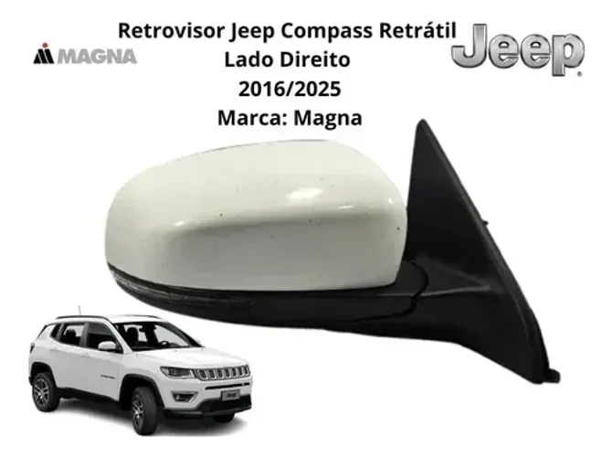 Retrovisor Jeep Compass Trailhawk 2021 2022 Lado Direito