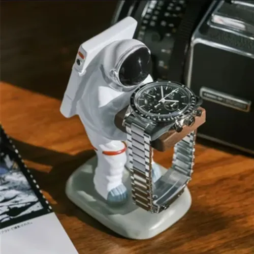 Suporte de relógio astronauta de resina 